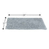 Knightsbridge Chenille Shaggy 220 GSF Non Skid Back Bath Rug 17 x 24