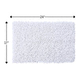 Knightsbridge Chenille Shaggy 220 GSF Non Skid Back Bath Rug