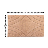Knightsbridge Diamond 220 GSF Non Skid Back Bath Rug 17 x 24
