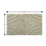 Knightsbridge Diamond 220 GSF Non Skid Back Bath Rug 17 x 24