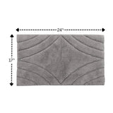 Knightsbridge Diamond 220 GSF Non Skid Back Bath Rug 17 x 24