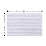 Knightsbridge Linear 220 GSF Reversible Bath Rug Rectangle 17 x 24 - White