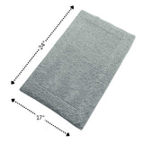 Knightsbridge Naples Non Skid Back 220 GSF Back Bath Rug 17 x 24 - Light Blue