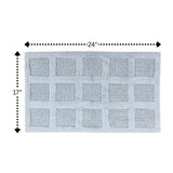 Square Honeycomb 100% Cotton Reversible Bath Rug Light Blue By Knightsbridge