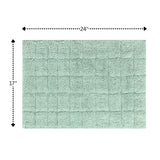 Knightsbridge Summer Tile 220 GSF Non Skid Back Bath Rug 17 x 24 - Sage
