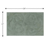 Knightsbridge Tuft Twisted 220 GSF Non Skid Back Bath Rug 17" x 24"