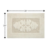 Knightsbridge Cipher 220 GSF Non Skid Back Bath Rug 20 x 30