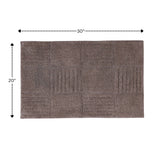 Knightsbridge Chakkar Board 220 GSF Non Skid Back Bath Rug 20 x 30