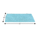Knightsbridge Chenille Shaggy 220 GSF Non Skid Back Bath Rug 20 x 30