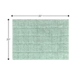 Knightsbridge Summer Tile 220 GSF Non Skid Back Bath Rug 20 x 30 - Sage