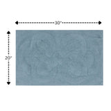 Knightsbridge Tuft Twisted 220 GSF Non Skid Back Bath Rug 20 x 30
