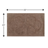 Knightsbridge Tuft Twisted 220 GSF Non Skid Back Bath Rug 20 x 30
