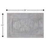 Knightsbridge Cipher 220 GSF Non Skid Back Bath Rug 21 x 34