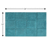 Knightsbridge Chakkar Board 220 GSF Non Skid Back Bath Rug 21 x 34