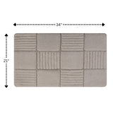 Knightsbridge Chakkar Board 220 GSF Non Skid Back Bath Rug 21 x 34