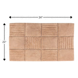 Knightsbridge Chakkar Board 220 GSF Non Skid Back Bath Rug 21 x 34