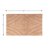 Knightsbridge Diamond 220 GSF Non Skid Back Bath Rug 21" x 34"