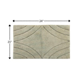 Knightsbridge Diamond 220 GSF Non Skid Back Bath Rug 21" x 34"