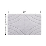 Knightsbridge Diamond 220 GSF Non Skid Back Bath Rug 21" x 34"