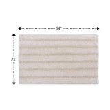 Knightsbridge Linear 220 GSF Reversible Bath Rug 21 x 34