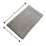 Knightsbridge Naples 220 GSF Non Skid Back Bath Rug 21 x 34