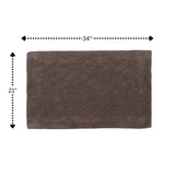 Knightsbridge Shooting Star 220 GSF Reversible Bath Rug 21 x 34 - Stone