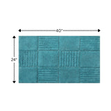 Knightsbridge Chakkar Board 220 GSF Non Skid Back Bath Rug 24 x 40