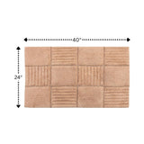 Knightsbridge Chakkar Board 220 GSF Non Skid Back Bath Rug 24 x 40
