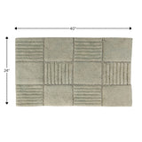 Knightsbridge Chakkar Board 220 GSF Non Skid Back Bath Rug 24 x 40