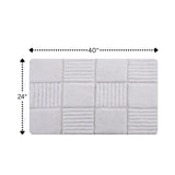 Knightsbridge Chakkar Board 220 GSF Non Skid Back Bath Rug 24 x 40