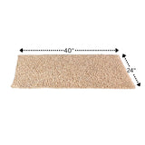 Knightsbridge Chenille Shaggy 220 GSF Non Skid Back Bath Rug 24 x 40