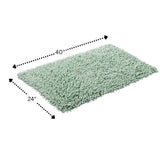 Knightsbridge Chenille Shaggy 220 GSF Non Skid Back Bath Rug