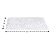 Knightsbridge Chenille Shaggy 220 GSF Non Skid Back Bath Rug 24 x 40