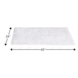 Knightsbridge Chenille Shaggy 220 GSF Non Skid Back Bath Rug 24 x 40