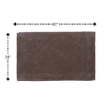Knightsbridge Shooting Star Reversible 220 GSF Bath Rug 24 x 40 - Stone