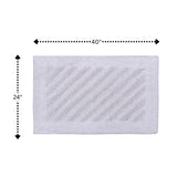 Knightsbridge Shooting Star 220 GSF Reversible Bath Rug 24 x 40 - Silver