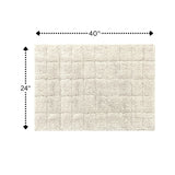Knightsbridge Summer Tile 220 GSF Non Skid Back Bath Rug 24 x 40