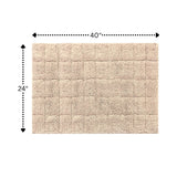 Knightsbridge Summer Tile 220 GSF Non Skid Back Bath Rug 24 x 40