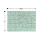 Knightsbridge Summer Tile 220 GSF Non Skid Back Bath Rug 24 x 40