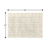 Knightsbridge Summer Tile 220 GSF Non Skid Back Bath Rug 24 x 40