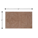 Knightsbridge Tuft Twisted 220 GSF Non Skid Back Bath Rug 24 x 40