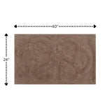 Knightsbridge Tuft Twisted 220 GSF Non Skid Back Bath Rug 24 x 40