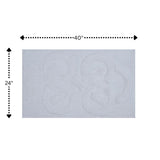 Knightsbridge Tuft Twisted 220 GSF Non Skid Back Bath Rug 24 x 40