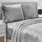 Lavana Microplush Ultra Premium All Season Soft Brushed Sheet Sets Light Grey by Plazatex