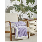 Plazatex Corduroy Sherpa All Season Decorative Throw Blanket 50" x 60" Lilac