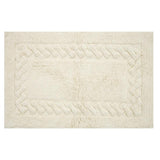 Knightsbridge Chain Bath Rug Cotton Non Skid Back - Ivory