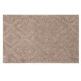 Knightsbridge Link Bath Rug Cotton Non Skid Back - Stone