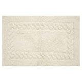 Knightsbridge Chain Bath Rug Cotton Non Skid Back - Ivory