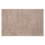 Knightsbridge Chain Bath Rug Cotton Non Skid Back - Stone