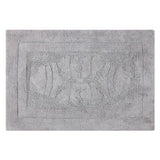 Knightsbridge Cipher 220 GSF Non Skid Back Bath Rug 20 x 30 - Silver